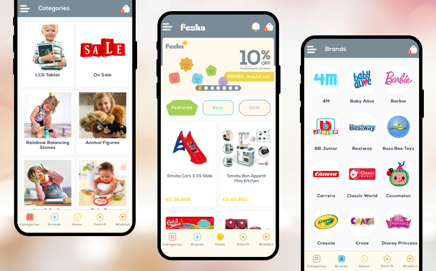 Fesha: Toys and accessories ecommerce Mobile App