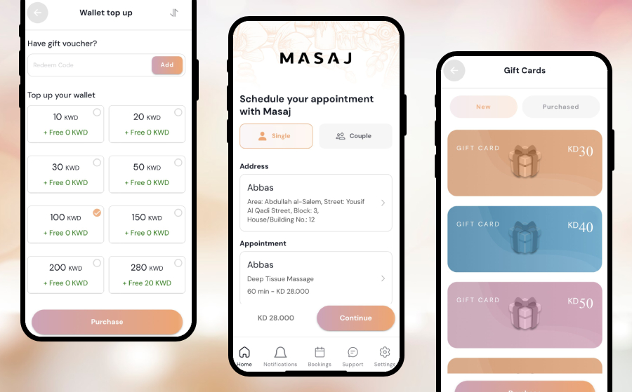 Masaj: Therapy session booking Platform